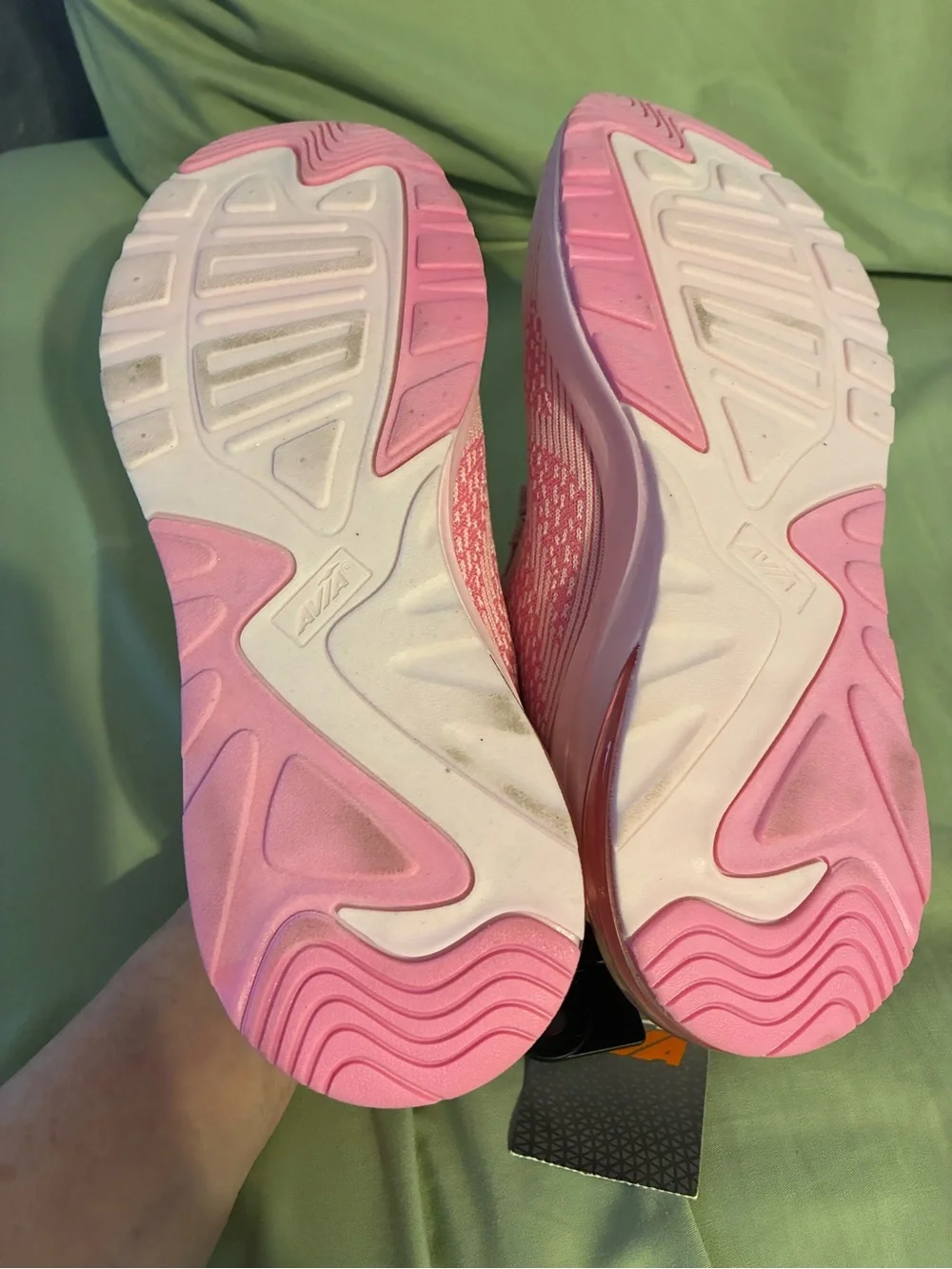 Avis Pink Knit Running Sneakers